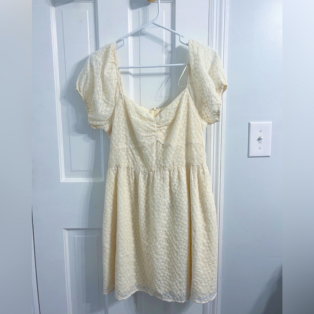 cream color altar’d state dress